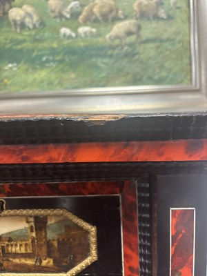 Lot 1126 - A FINE 17TH CENTURY ANTWERP TORTOISESHELL AND EBONY CABINET ON LATER STAND