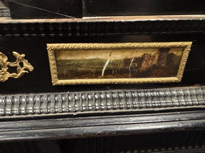Lot 1126 - A FINE 17TH CENTURY ANTWERP TORTOISESHELL AND EBONY CABINET ON LATER STAND