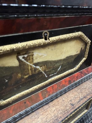 Lot 1126 - A FINE 17TH CENTURY ANTWERP TORTOISESHELL AND EBONY CABINET ON LATER STAND