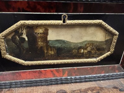 Lot 1126 - A FINE 17TH CENTURY ANTWERP TORTOISESHELL AND EBONY CABINET ON LATER STAND