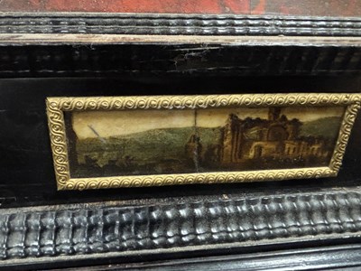 Lot 1126 - A FINE 17TH CENTURY ANTWERP TORTOISESHELL AND EBONY CABINET ON LATER STAND