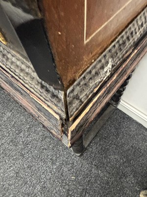 Lot 1126 - A FINE 17TH CENTURY ANTWERP TORTOISESHELL AND EBONY CABINET ON LATER STAND