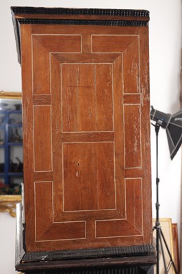 Lot 1126 - A FINE 17TH CENTURY ANTWERP TORTOISESHELL AND EBONY CABINET ON LATER STAND