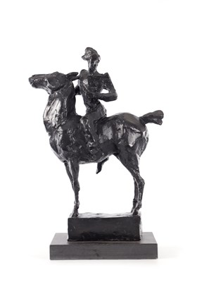 Lot 503 - LEONIE GIBBS. A LATE 20TH-CENTURY CONTEMPORARY BRONZE SCULPTURE
