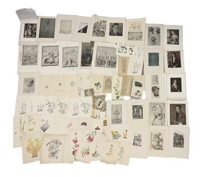 Lot 912 - A COLLECTION OF WATERCOLOURS, ENGRAVINGS, DRAWINGS AND PRINTS