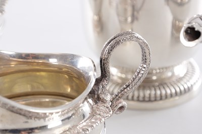 Lot 446 - A GEORGE V FIVE PIECE TEA SERVICE