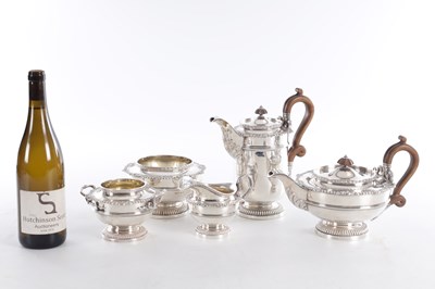 Lot 446 - A GEORGE V FIVE PIECE TEA SERVICE