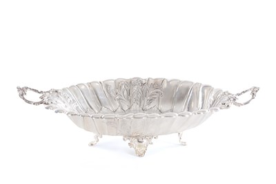 Lot 427 - A VICTORIAN SILVER TWO-HANDLED SERVING BOWL