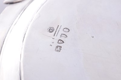 Lot 391 - A LARGE LATE VICTORIAN LONDON SILVER TWO-HANDLED OVAL TRAY