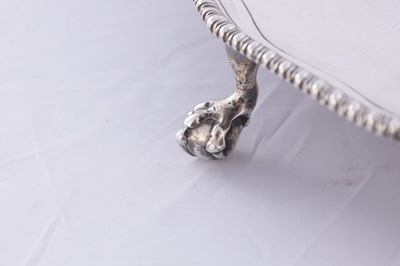 Lot 442 - A LATE 18TH CENTURY SILVER SALVER