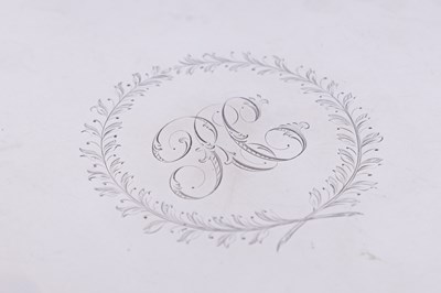 Lot 442 - A LATE 18TH CENTURY SILVER SALVER