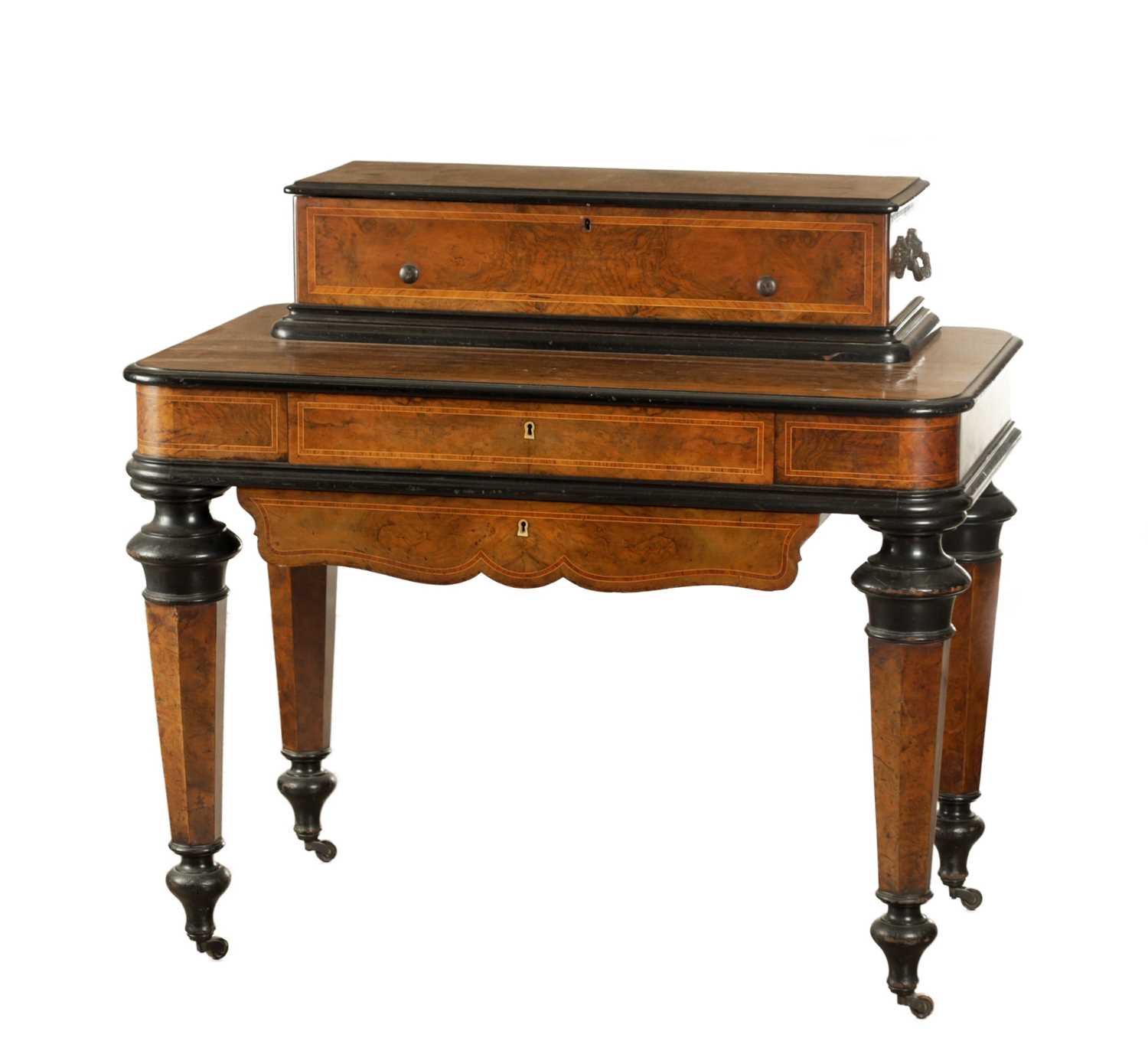 Lot 768 - A LATE 19TH CENTURY INTERCHANGEABLE MUSIC BOX