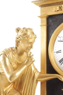 Lot 1025 - BARWISE, LONDON. AN EARLY 19TH CENTURY REGENCY ORMOLU AND ROUGE MARBLE MANTEL CLOCK