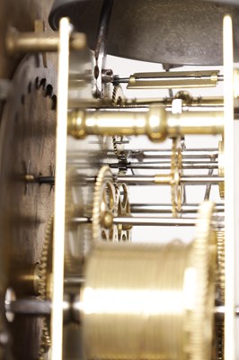 Lot 980 - THOMAS WHEELER, LONDINI FECIT. A LATE 17TH CENTURY 11" EIGHT-DAY WALNUT AND PANELLED MARQUETRY LONGCASE CLOCK
