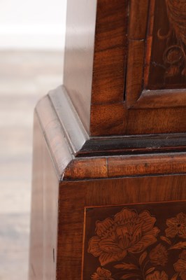 Lot 980 - THOMAS WHEELER, LONDINI FECIT. A LATE 17TH CENTURY 11" EIGHT-DAY WALNUT AND PANELLED MARQUETRY LONGCASE CLOCK