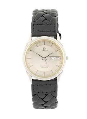 Lot 357 - A GENTLEMAN'S VINTAGE STEEL OMEGA SEAMASTER WRISTWATCH