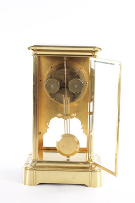 Lot 941 - CHARLES OUDIN, 52 PALAIS ROYAL. A LARGE AND RARE LATE 19TH CENTURY FRENCH YEAR-GOING FOUR-GLASS TABLE CLOCK
