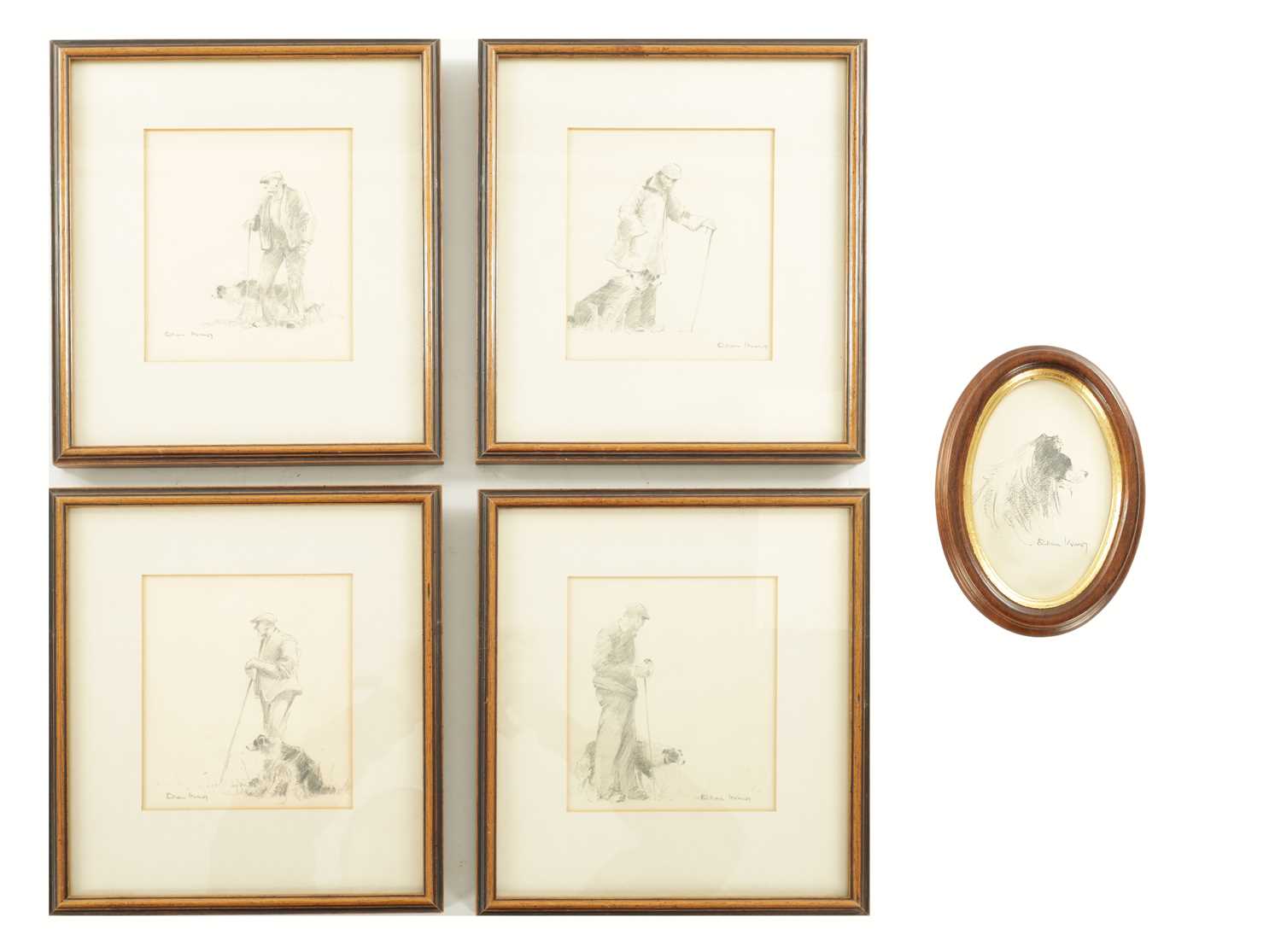 Lot 852 - BRIAN IRVING (1931-2013) A COLLECTION OF FOUR SKETCHES