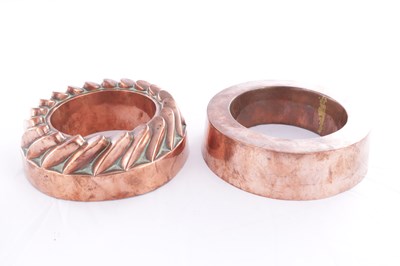 Lot 677 - TWO 19TH CENTURY COPPER MOULDS
