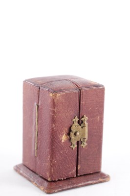 Lot 1095 - A FINE LATE 19TH CENTURY ART NOUVEAU STYLE SWISS SILVER MINIATURE BOUDOIR CARRIAGE CLOCK