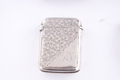 Lot 407 - A COLLECTION OF SIX 20TH CENTURY SILVER VESTA CASES