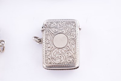 Lot 407 - A COLLECTION OF SIX 20TH CENTURY SILVER VESTA CASES