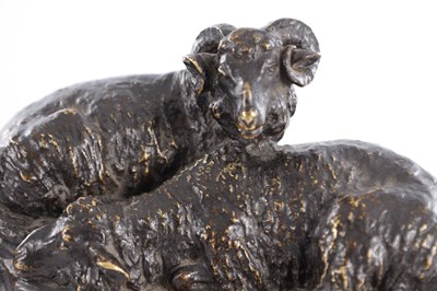 Lot 663 - BUCI. A PAIR OF 19TH CENTURY PATINATED BRONZE SCULPTURES