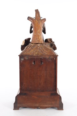 Lot 1006 - A RARE 19TH CENTURY BLACK FOREST AUTOMATION “DUMPLING EATER” MANTEL CLOCK