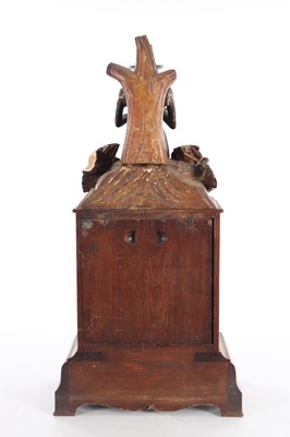 Lot 1006 - A RARE 19TH CENTURY BLACK FOREST AUTOMATION “DUMPLING EATER” MANTEL CLOCK