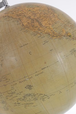Lot 757 - A 20TH CENTURY TERRESTRIAL GLOBE WITH COMPASS