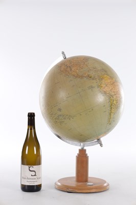 Lot 757 - A 20TH CENTURY TERRESTRIAL GLOBE WITH COMPASS