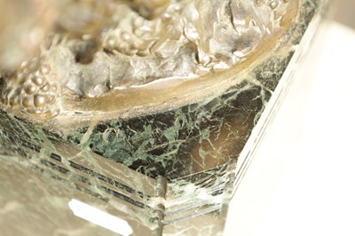 Lot 643 - GEORGES OMERTH (1895 - 1925). A LATE 19TH CENTURY / EARLY 20TH CENTURY GILT FIGURE BRONZE OF A FEMALE SATYR