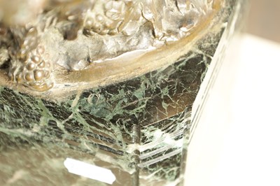 Lot 643 - GEORGES OMERTH (1895 - 1925). A LATE 19TH CENTURY / EARLY 20TH CENTURY GILT FIGURE BRONZE OF A FEMALE SATYR