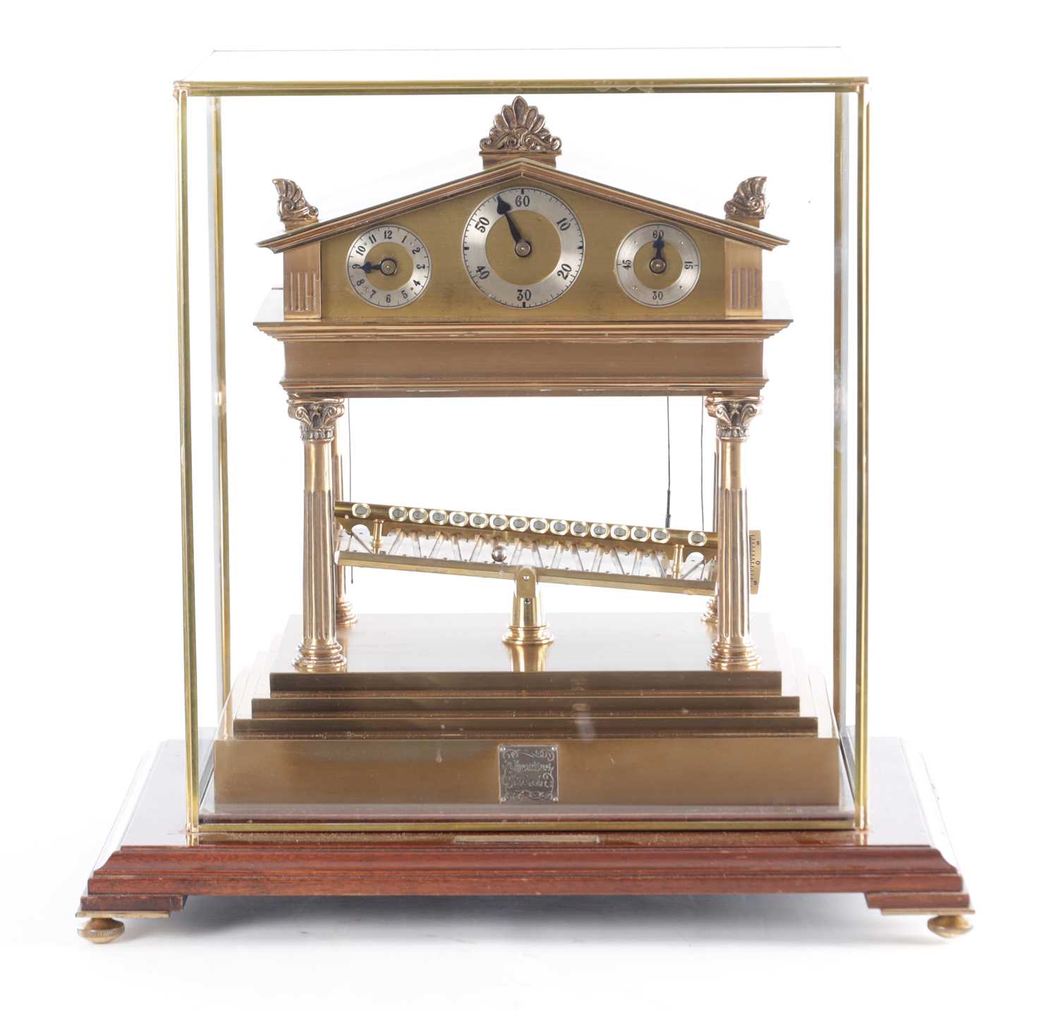 Lot 1103 - THWAITES & REED, LONDON. A 20TH CENTURY CONGREVE ROLLING BALL CLOCK