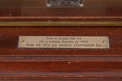 Lot 1103 - THWAITES & REED, LONDON. A 20TH CENTURY CONGREVE ROLLING BALL CLOCK