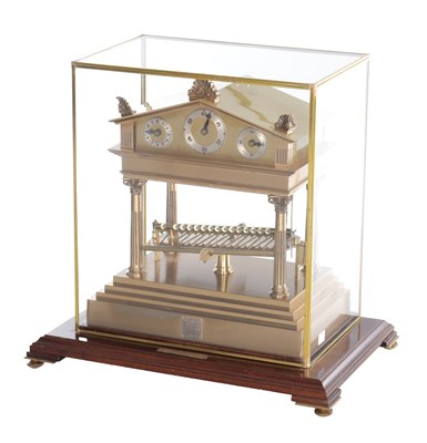 Lot 1103 - THWAITES & REED, LONDON. A 20TH CENTURY CONGREVE ROLLING BALL CLOCK