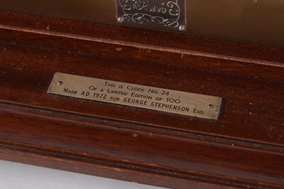 Lot 1103 - THWAITES & REED, LONDON. A 20TH CENTURY CONGREVE ROLLING BALL CLOCK