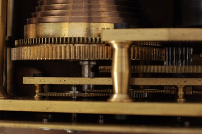 Lot 1103 - THWAITES & REED, LONDON. A 20TH CENTURY CONGREVE ROLLING BALL CLOCK