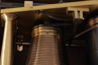 Lot 1103 - THWAITES & REED, LONDON. A 20TH CENTURY CONGREVE ROLLING BALL CLOCK