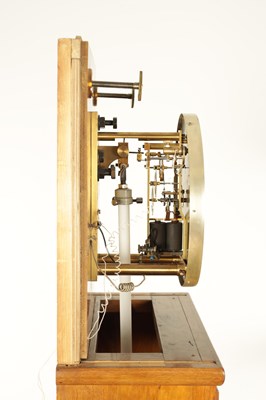 Lot 1026 - KARL SATORI, WIEN. A VIENESE WALNUT WALL MOUNTED REGULATOR MASTER CLOCK