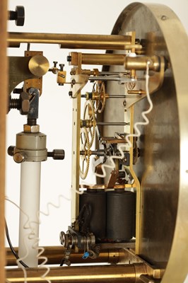 Lot 1026 - KARL SATORI, WIEN. A VIENESE WALNUT WALL MOUNTED REGULATOR MASTER CLOCK