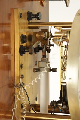 Lot 1026 - KARL SATORI, WIEN. A VIENESE WALNUT WALL MOUNTED REGULATOR MASTER CLOCK