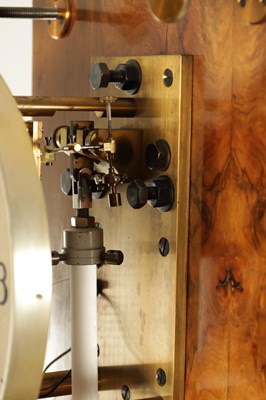 Lot 1026 - KARL SATORI, WIEN. A VIENESE WALNUT WALL MOUNTED REGULATOR MASTER CLOCK