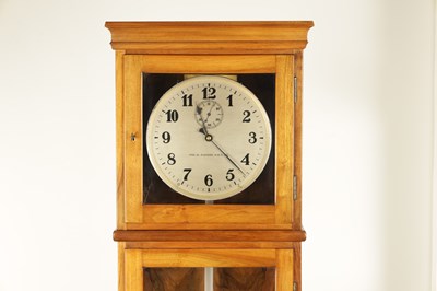 Lot 1026 - KARL SATORI, WIEN. A VIENESE WALNUT WALL MOUNTED REGULATOR MASTER CLOCK