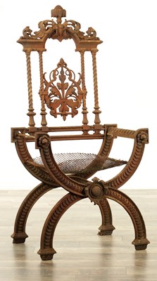 Lot 1159 - AN UNUSUAL 19TH CENTURY CAST IRON GARDEN SEAT