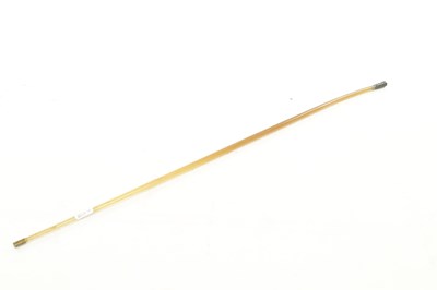 Lot 810 - A 19TH CENTURY EASTERN SILVER TOPPED RHINOCEROS HORN WALKING CANE