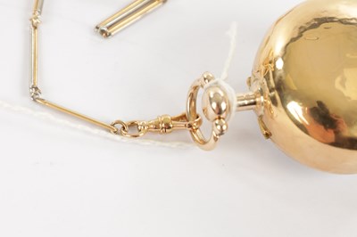 Lot 362 - JAMES PIKE, ELTHAM. A GEORGE III GOLD REPOUSE PAIR CASED POCKET WATCH AND CHAIN