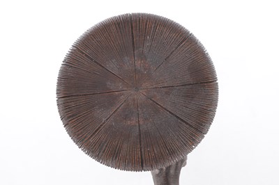 Lot 740 - A GOOD 19TH CENTURY CARVED LINDEN WOOD BLACKFOREST BEAR PIANO STOOL