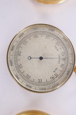 Lot 760 - A COLLECTION OF THREE EARLY 20TH CENTURY POCKET BAROMETERS