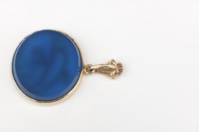 Lot 238 - TWO 9CT GOLD PENDANTS AND A PAIR OF 9CT GOLD EARRINGS